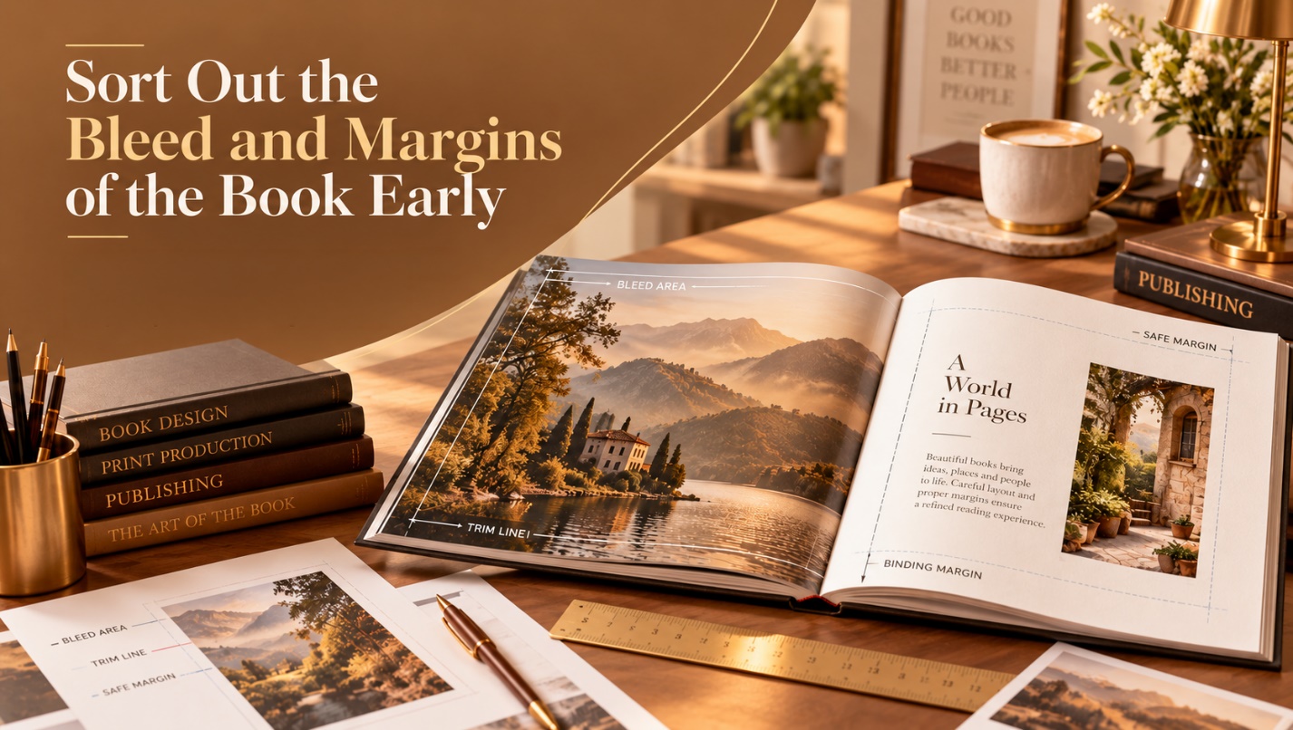Sort out the bleed and margins early
