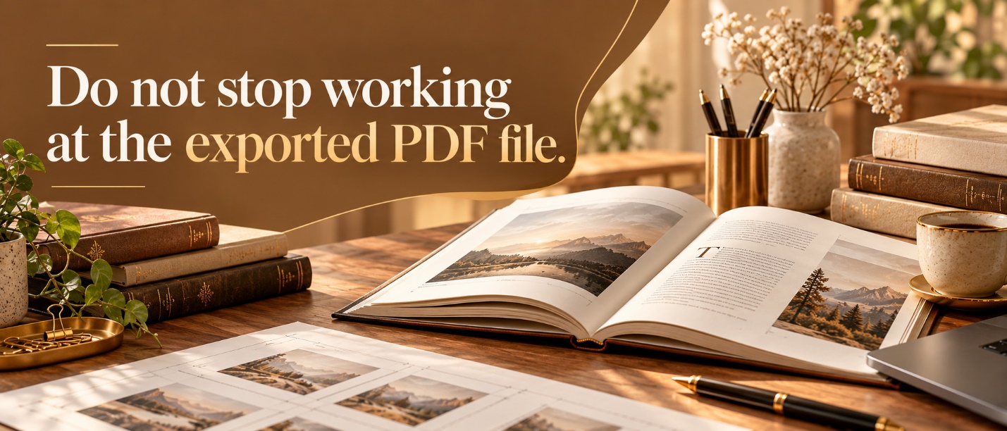 Do not stop working at the exported PDF file