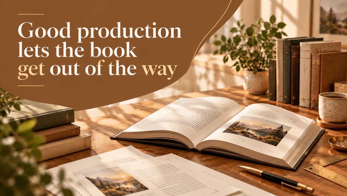 Good production lets the book get out of the way