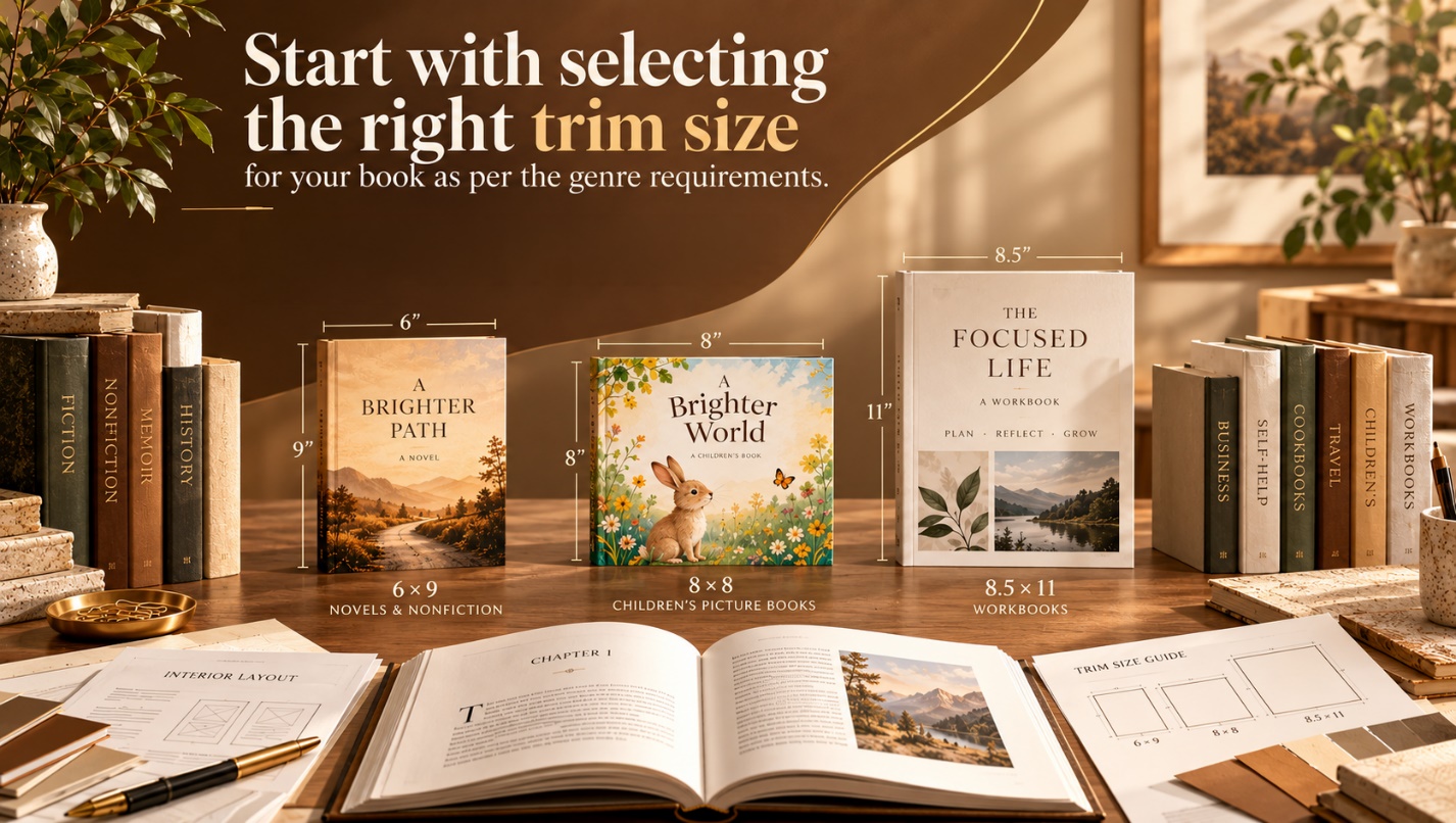 Choose the right trim size for your book