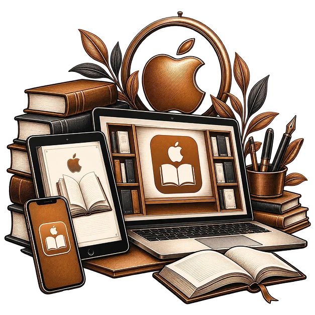 Illustration representing Apple Books publishing