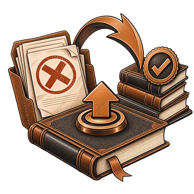 Illustration representing resubmission
