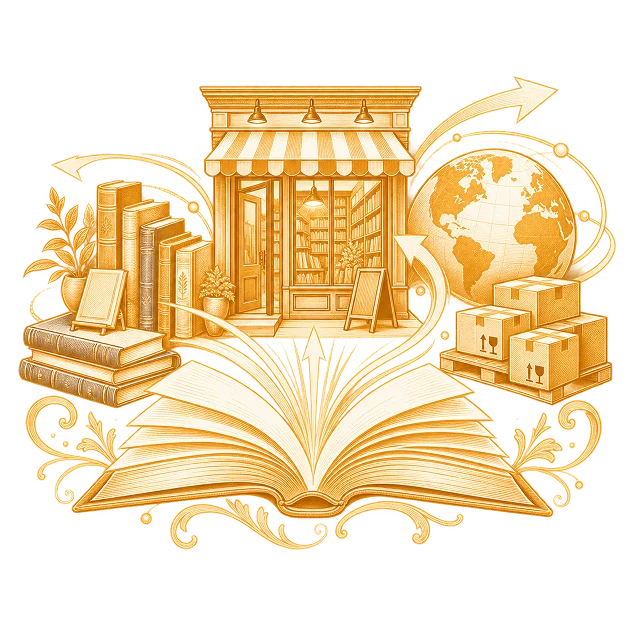 Line illustration of ingram Marketing for a book campaign